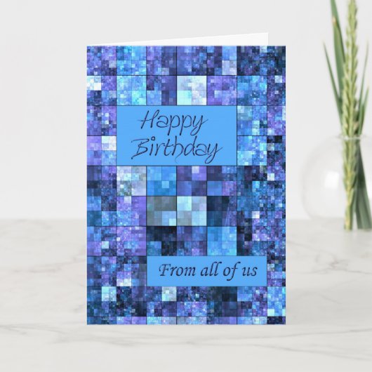 De nous tous, une carte d'anniversaire (Devant)