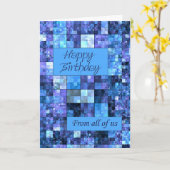 De nous tous, une carte d'anniversaire (Fleur jaune)