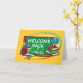 De nouveau à la carte d'accueil d'école (Fleur jaune)