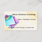 De nouveau au carte de visite d'éducation (Devant)