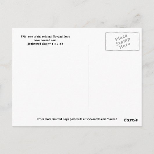 De Nowzad Dogs briefkaart RPG (Achterkant)