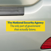 De NSA Bumpersticker (Op auto)