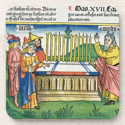 De nummers 17 1-11 Aaron's personeel bloomen op he Drankjes Onderzetter (Voorkant)