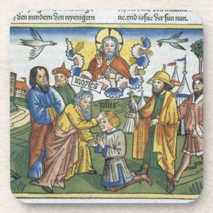 De nummers 27 18-23 Moses leggen zijn hand op Josh Drankjes Onderzetter