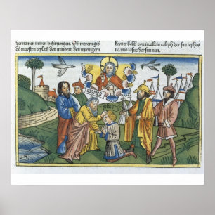 De nummers 27 18-23 Moses leggen zijn hand op Josh Poster