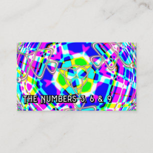 De nummers 3, 6 en 9 ( u kunt de woorden wijzigen visitekaartje