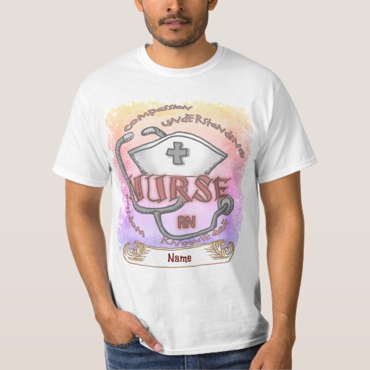 De Nurse Axiom aangepaste verpleegkundigen t-shirt (Voorkant)