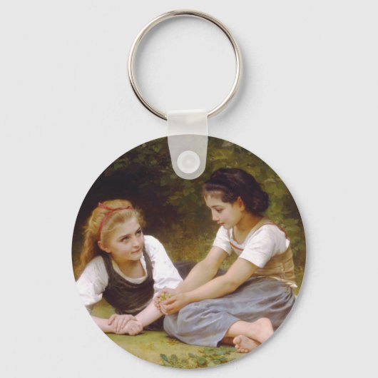 De Nut Gatherers van William Adolphe Bouguereau Sleutelhanger (Voorkant)