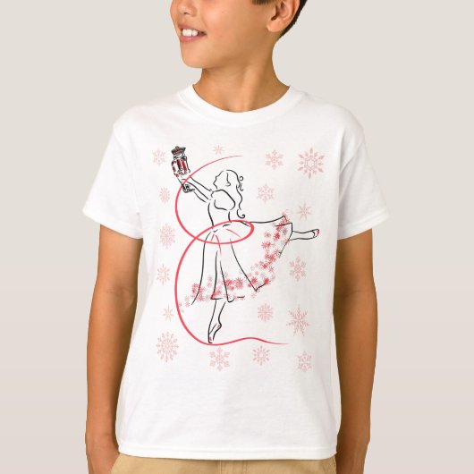 De Nutcracker Ballet en Clara Kerstfeestdag T-shirt (Voorkant)
