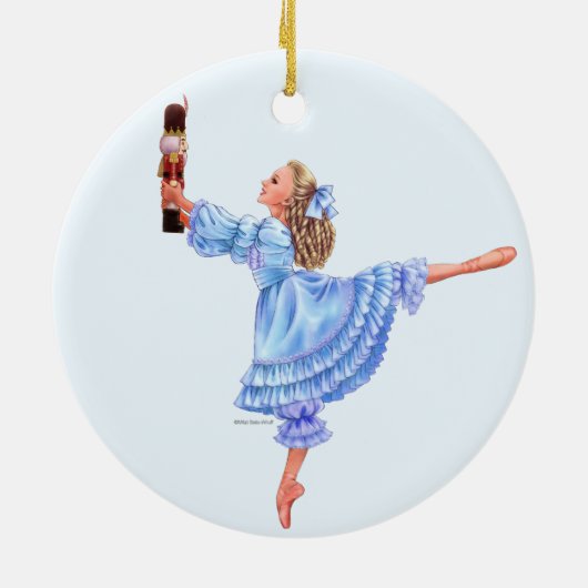 De Nutcracker Ballet Keepomwille Ornament met Clar (Achterkant)