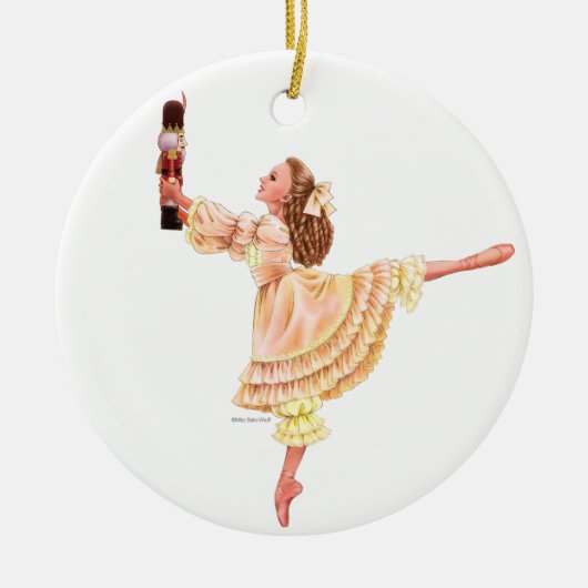 De Nutcracker Ballet Keepomwille Ornament met Clar (Voorkant)