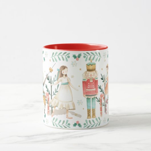De Nutcracker Ballet met kerstfeestelijke cadeautj Mok (Midden)