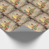 De Nutcracker Clara Act I kerstavond Cadeaupapier (Hoek)