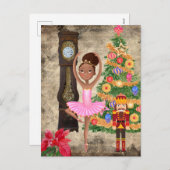 De Nutcracker Clara Act I kerstavond Feestdagenkaart (Voorkant / Achterkant)