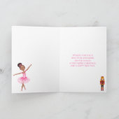 De Nutcracker Clara Ballerina kerstballet Feestdagen Kaart (Binnen)