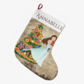 De Nutcracker Clara Ballet Holiday werd gepersonal Grote Kerstsok (Voorkant (Hangend))