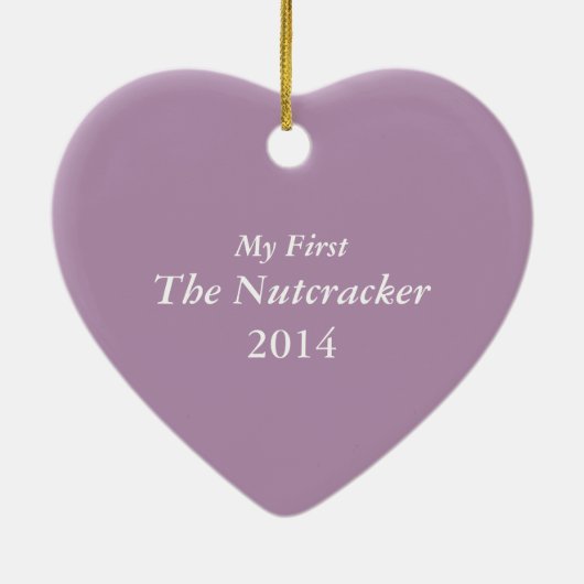De Nutcracker Heart Ornament met Clara (Achterkant)
