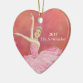 De Nutcracker Herdenkingsornament Heart Ornament (Links)