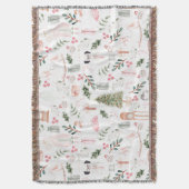 De Nutcracker Holiday Waterverf Deken (Voorkant Verticaal)