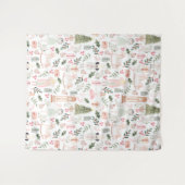 De Nutcracker Holiday Waterverf Wandkleed (Voorkant (horizontaal))