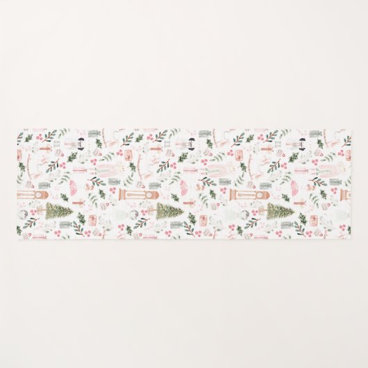 De Nutcracker Holiday Waterverf Yogamat (Voorkant (horizontaal))