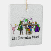 De Nutcracker Shack Ham Radio Kerstversiering Keramisch Ornament (Rechts)