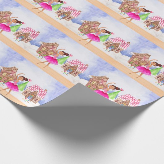 De Nutcracker Sugar Plum Fairy Ballet Kerstmis Cadeaupapier (Hoek)