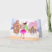 De Nutcracker Sugar Plum Fairy Ballet Kerstmis Feestdagen Kaart (Achterkant)