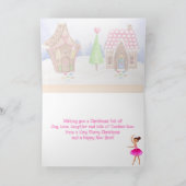 De Nutcracker Sugar Plum Fairy Ballet Kerstmis Feestdagen Kaart (Binnen)