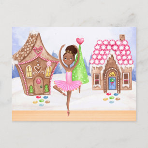 De Nutcracker Sugar Plum Fairy Ballet Kerstmis Feestdagenkaart
