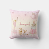 De Nutcracker Suite Gepersonaliseerde roze zurier Kussen (Voorkant)