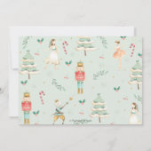 De Nutcracker Winter Onederland 1e verjaardag Kaart (Achterkant)