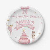 De Nutcracker Winter Onederland 1e verjaardag Papieren Bordje (Voorkant)