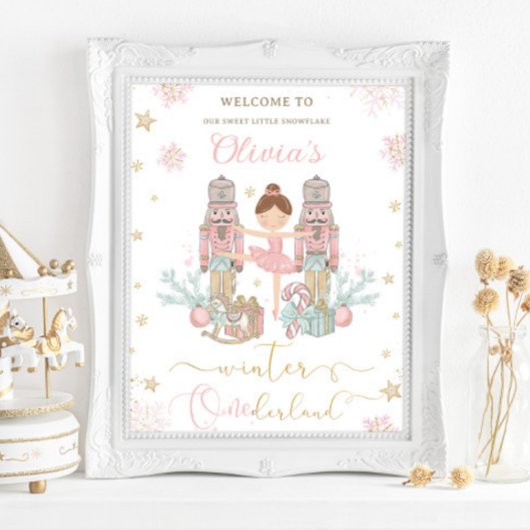 De Nutcracker Winter Onederland 1e verjaardag Poster