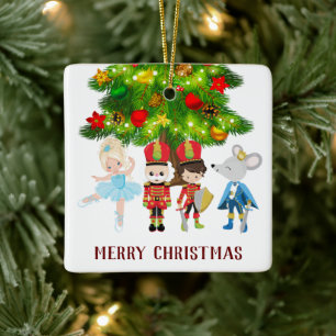 De Nutkraker, Clara, Soldier en Muiskoning Keramisch Ornament