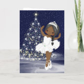 De Nutkraker Snow Queen Ballerina Kerstmis Feestdagen Kaart (Achterkant)