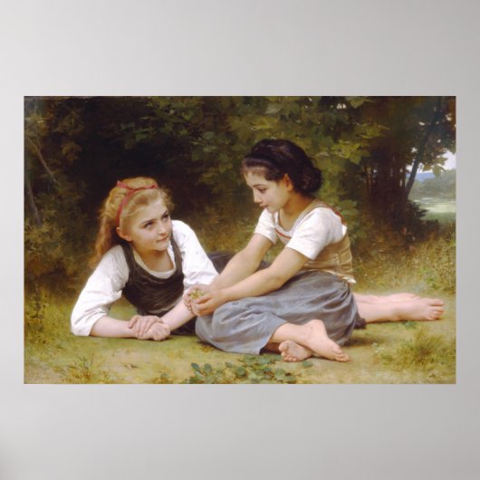 De Nutverzamelaars 1882 William Bouguereau Poster (Voorkant)