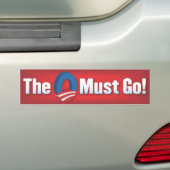 De O moet weg! Bumpersticker (Op auto)