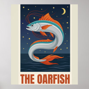 De Oarfish Tarotkaart Halvemaan Hemellichamen Poster