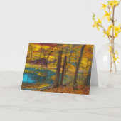 De Oase van de herfst Kaart (Gele Bloem)