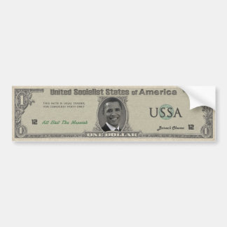De Obama-dollar Bumpersticker