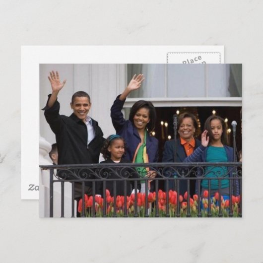 De Obamas Briefkaart (Voorkant / Achterkant)