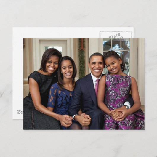 De Obamas Briefkaart (Voorkant / Achterkant)