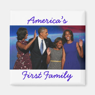 De Obamas: Magnet uit de eerste Amerikaanse famili Magneet