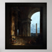 De Obelisk van Hubert Robert Poster (Voorkant)