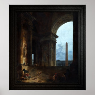 De Obelisk van Hubert Robert Poster