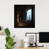 De Obelisk van Hubert Robert Poster (Thuiskantoor)