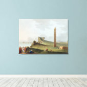 De Obelisken in Alexandrië, genaamd Cleopatra's Ne Canvas Afdruk (Insitu (Houten vloer))