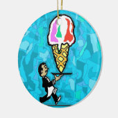 De ober. keramisch ornament (Links)