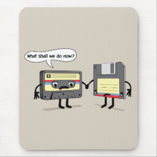 De Obsoletes (Retro Floppy Disk Cassettebandje) Muismat